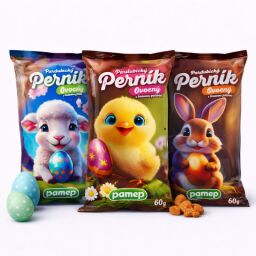 Pardubický perník-ovocný velikonoční s polevou 60 g  1 ks (Náhodný obrázek)